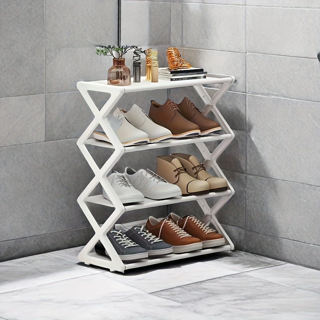 4-layer X Shoe Rack, Home Storage Supplies, High-quality Multi-layer Storage Rack, Shoe Rack At The Entrance Of The Living Room And Bedroom