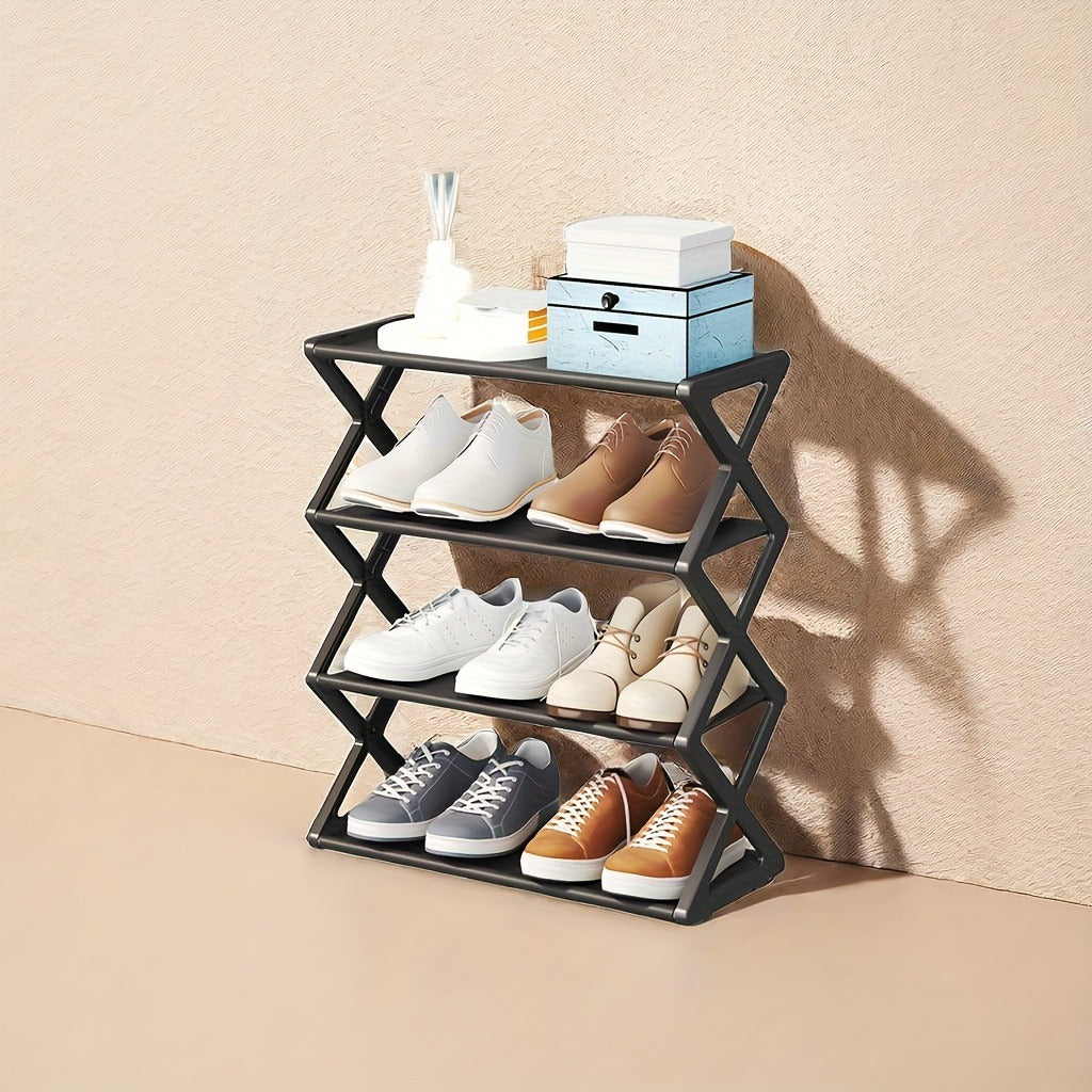 4-layer X Shoe Rack, Home Storage Supplies, High-quality Multi-layer Storage Rack, Shoe Rack At The Entrance Of The Living Room And Bedroom