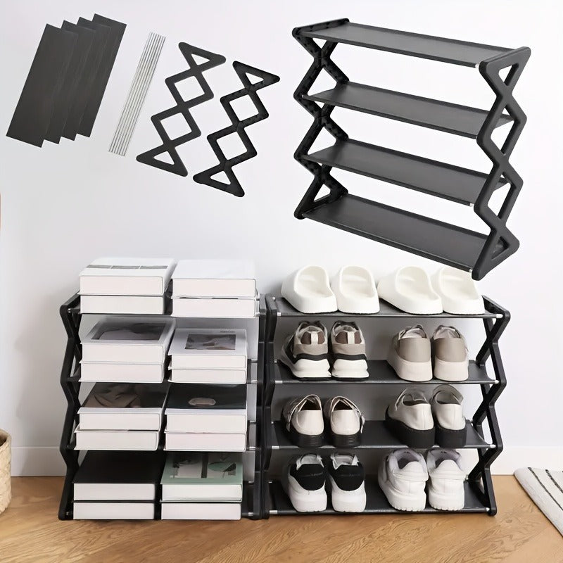 4-layer X Shoe Rack, Home Storage Supplies, High-quality Multi-layer Storage Rack, Shoe Rack At The Entrance Of The Living Room And Bedroom