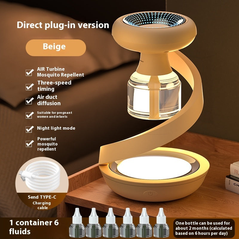 Mosquito Killing Lamp Intelligent Timing Two-in-one Spiral Electric Heating Repellent