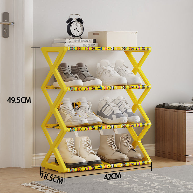 4-layer X Shoe Rack, Home Storage Supplies, High-quality Multi-layer Storage Rack, Shoe Rack At The Entrance Of The Living Room And Bedroom
