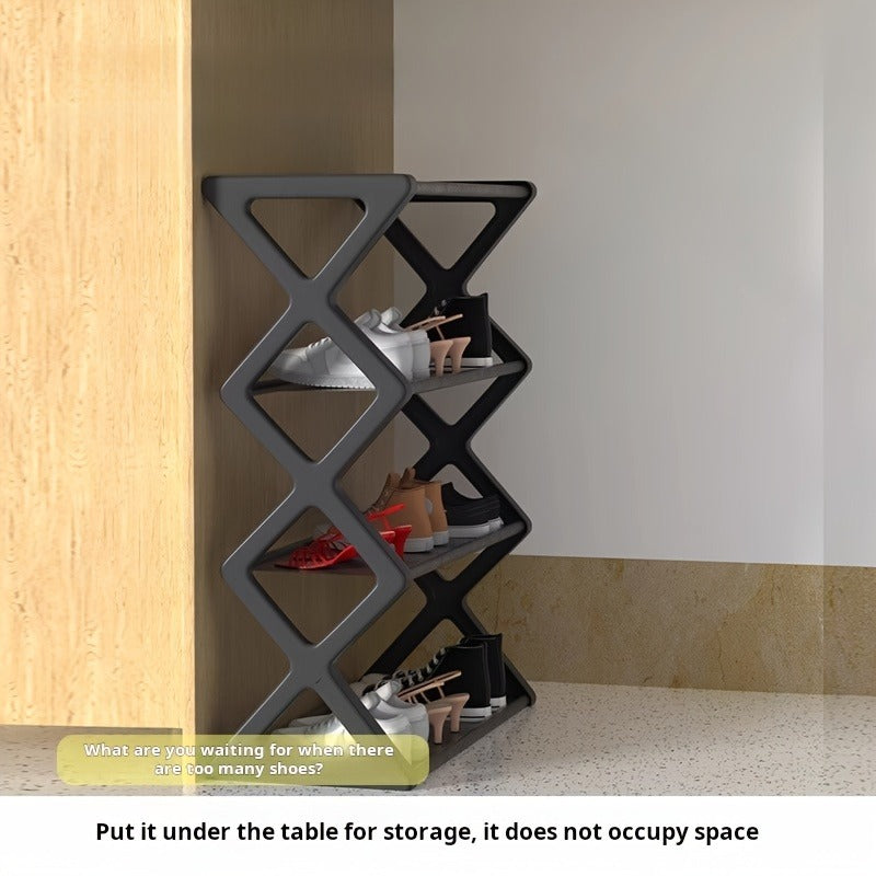 4-layer X Shoe Rack, Home Storage Supplies, High-quality Multi-layer Storage Rack, Shoe Rack At The Entrance Of The Living Room And Bedroom