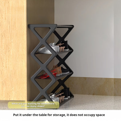 4-layer X Shoe Rack, Home Storage Supplies, High-quality Multi-layer Storage Rack, Shoe Rack At The Entrance Of The Living Room And Bedroom